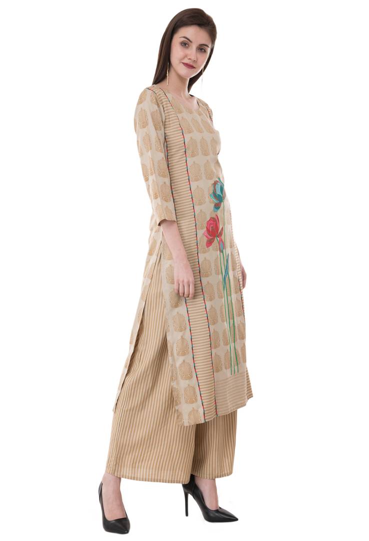 Women Rayon Kurta & Palazzo Set